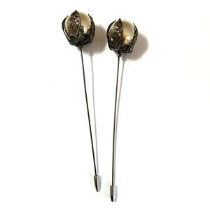 Antique Victorian Faux Pearl Hat Pins Lot of 2